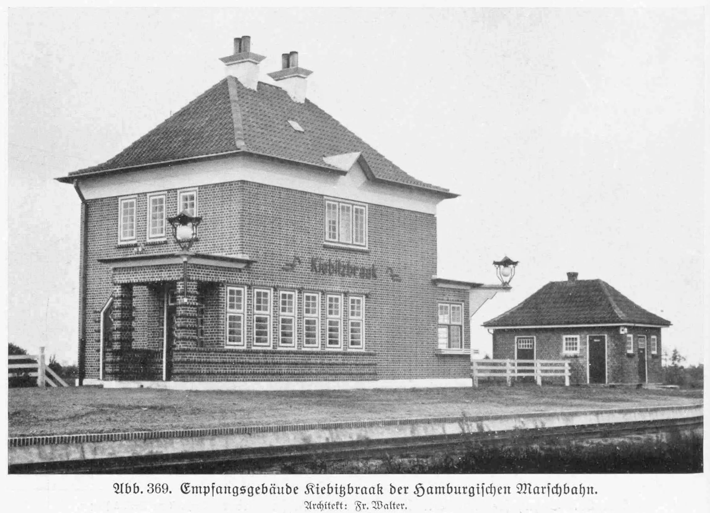 Bahnhof Kiebitzbraak im Jahr 1929
