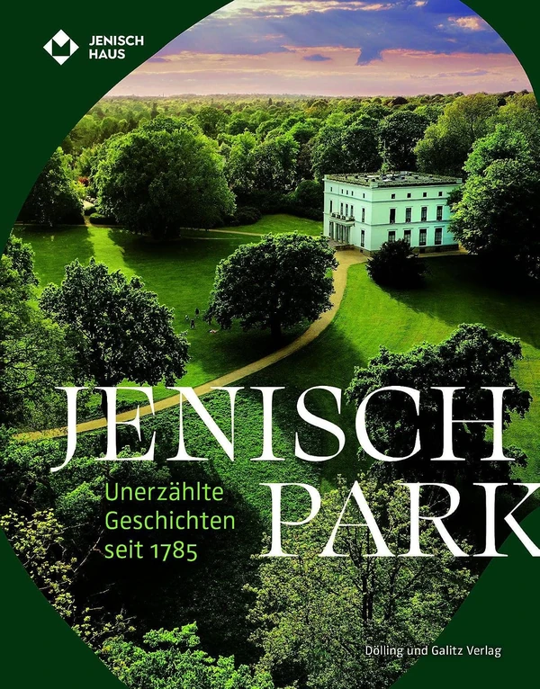 Buchcover: „Jenischpark. Unerzählte Geschichten seit 1785“, herausgegeben von Hans-Jörg Czech, Anja Dauschek und Nicole Tiedemann-Bischop, Dölling und Galitz Verlag.