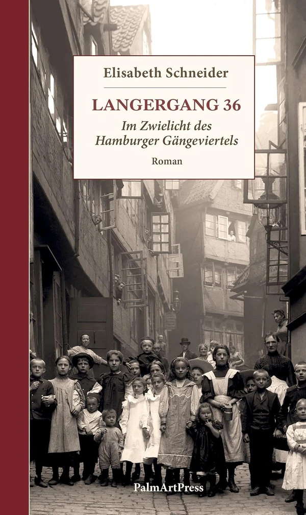 Buchcover: „Langergang 36. Im Zwielicht des Hamburger Gängeviertels“ von Elisabeth Schneider, PalmArtPress.